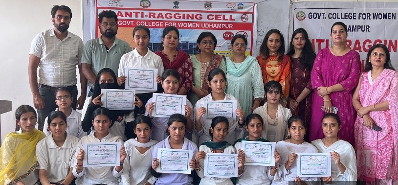 Anti-Ragging Week Concluded at GCW Udhampur