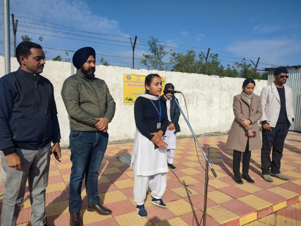Awareness program on Road Safety held at GCW Udhampur