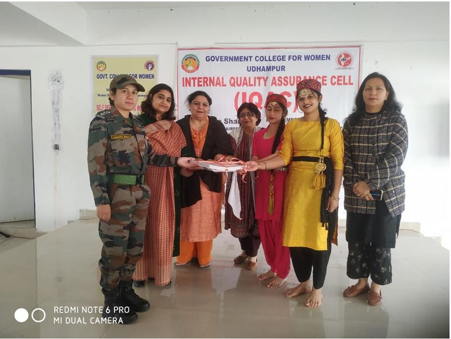 Four-day long self-defense training program was held for students of Government College for Women Udhampur wef 14-11-22 to 17-11-22  