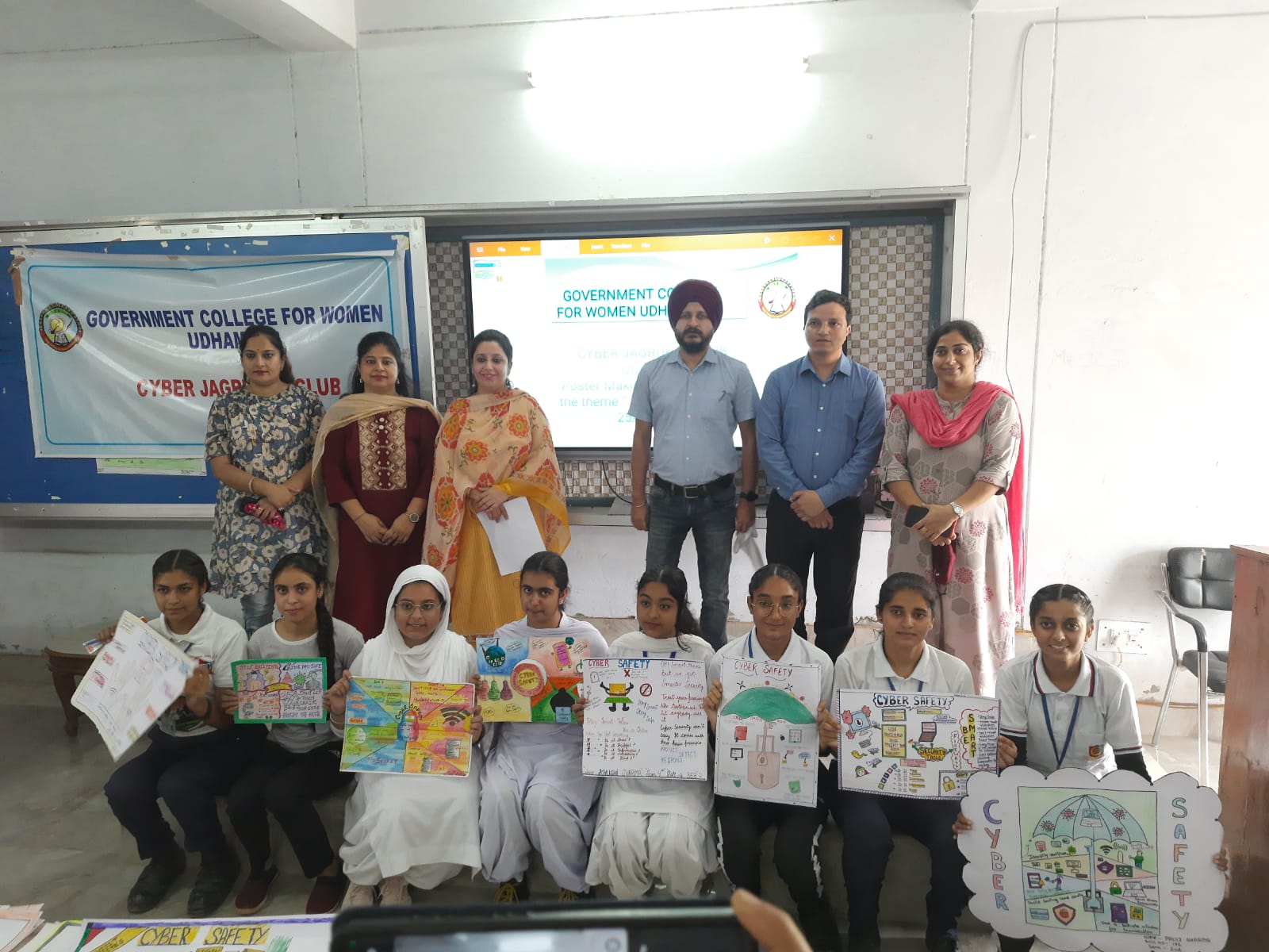 Poster making competition on  on the theme  Cyber Safety