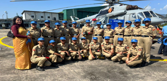 NCC CADETS OF GCW UDHAMPUR WITNESS AIR SHOW AT AIRFORCE STATION UDHAMPUR