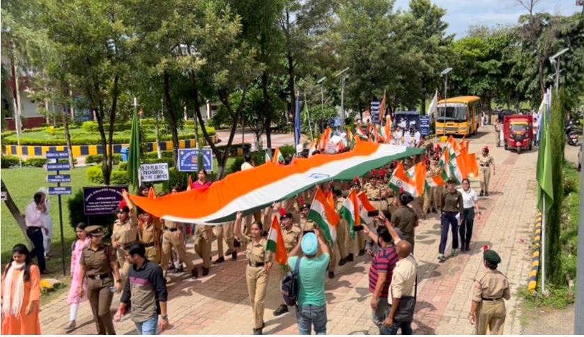 GCW UDHAMPUR ORGANIZES PLEDGE TAKING AND RALLY UNDER HAR GHAR TIRANGA CAMPAIGN